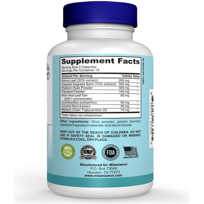 Natural Colon Cleanse Detox Support Supplement