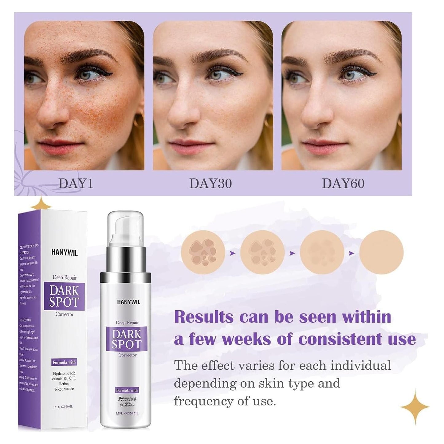 Intensive Dark Spot Remover Face Serum - 60ml