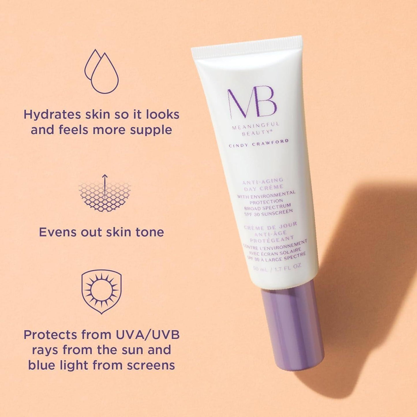 Natural Anti Aging Day Moisturizer with SPF 30