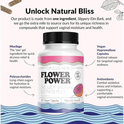 Natural Vaginal Moisture Supplement Capsules