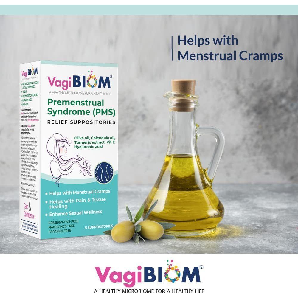 Natural PMS Relief Suppositories for Menstrual Cramps