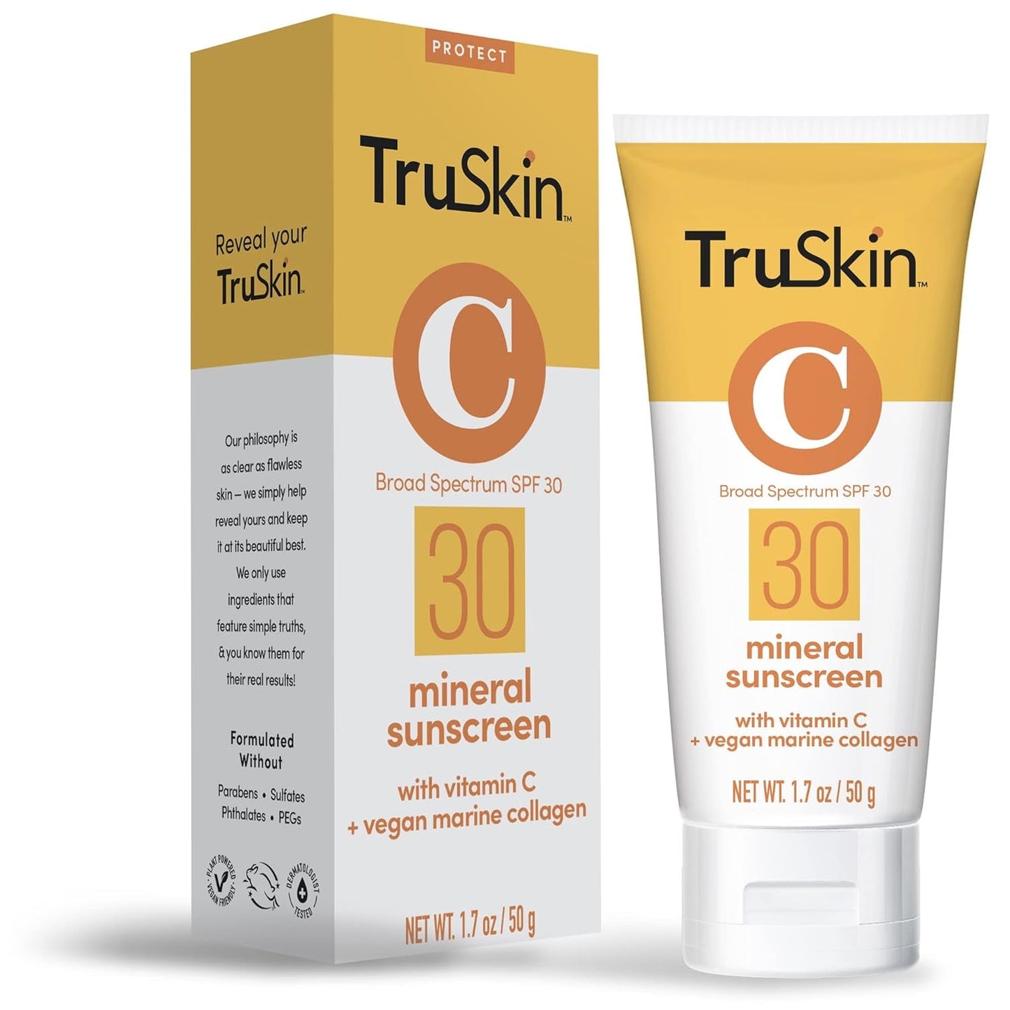 Natural SPF 30 Sunscreen with Vitamin C & Collagen