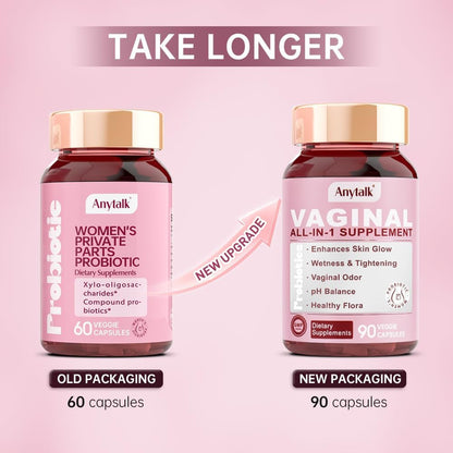 Natural Vaginal Health Supplement - 90 Capsules