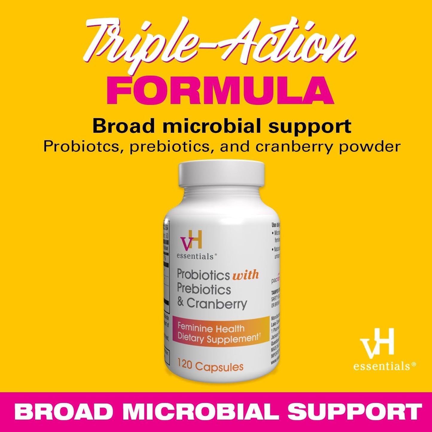 Women's Probiotic Supplement with Cranberry & Prebiotics