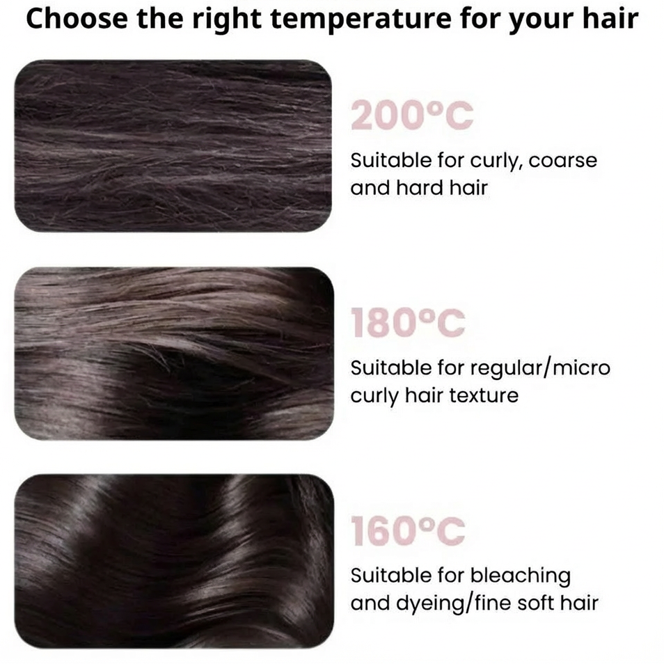 Mini Wireless Hair Straightening Comb – Anti-Scald, Fast Heating & Portable Smoother