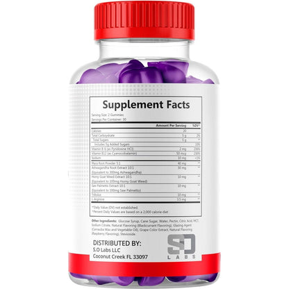Strong Testo Boost Gummies for Men - 60 Count