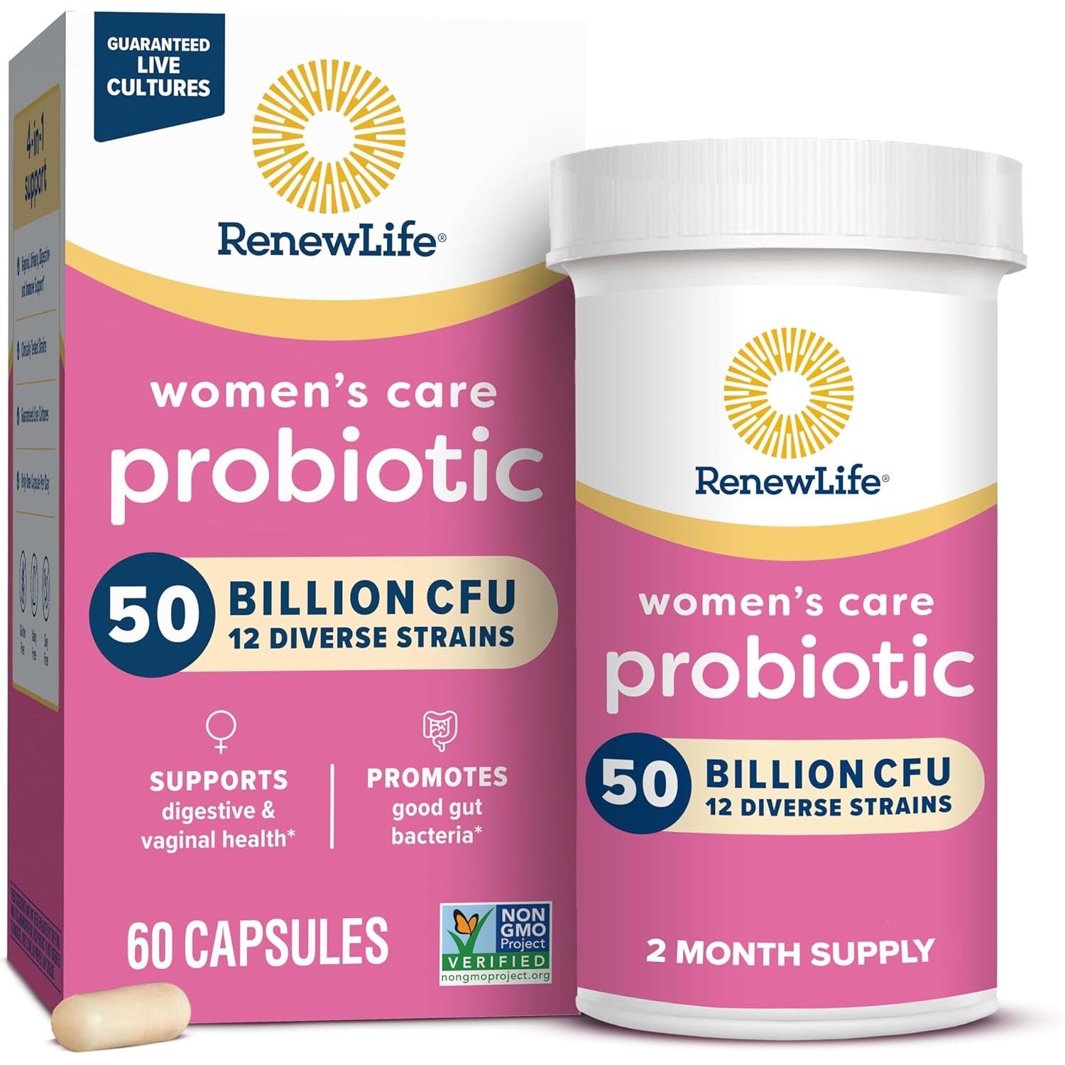 Probiotics for Women - 60 Count, 50 Billion CFU - Mycosmeticslondon