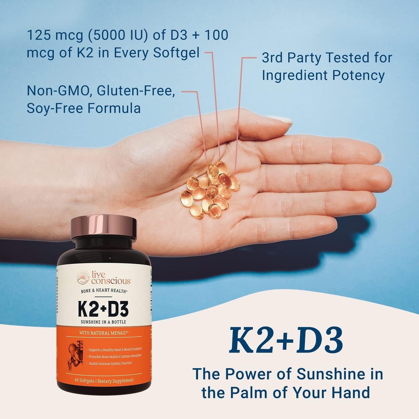 Strong Bone Vitamin D3 Softgels Supplement