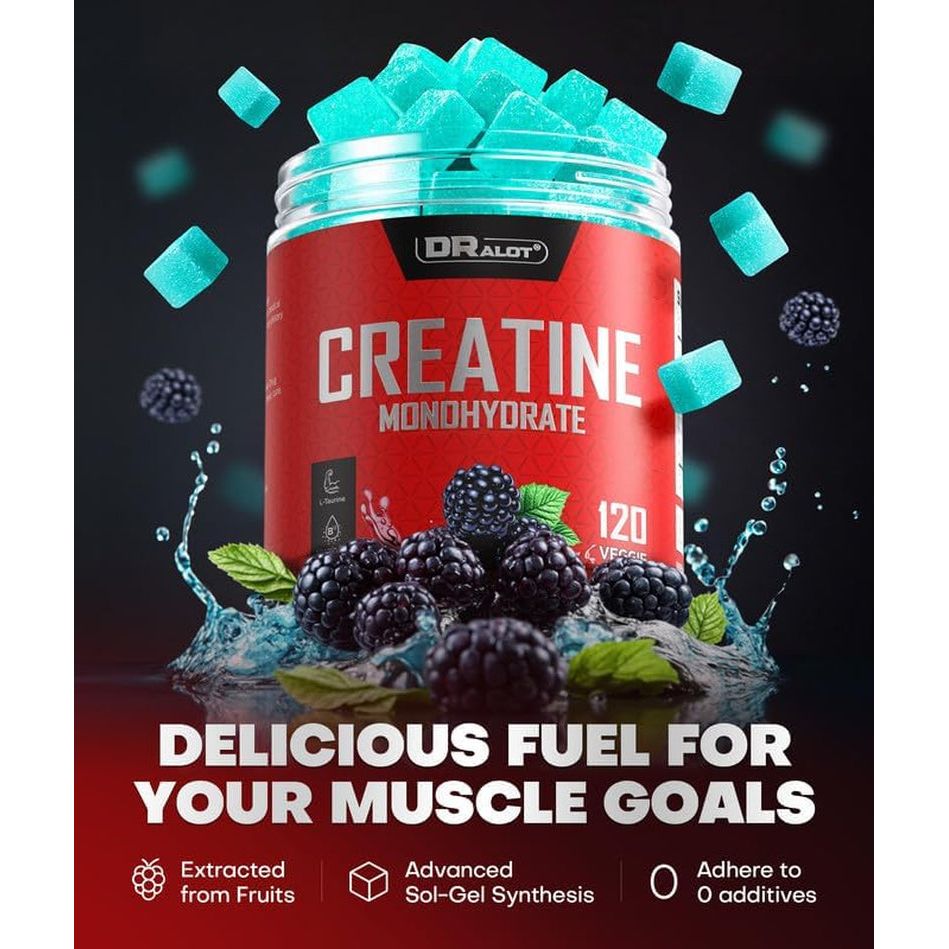 Pure Creatine Gummies for Muscle Growth & Energy