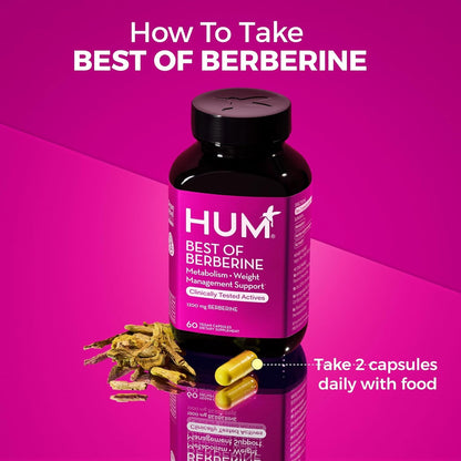 Natural Berberine Supplement - 60 Capsules, Weight Support