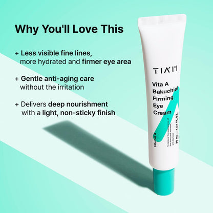 Anti Aging Eye Cream with Bakuchiol - Reduces Puffiness