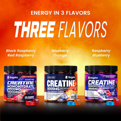 Powerful Sugar Free Creatine Gummy Vitamins 8000mg