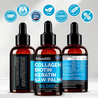 Natural Hair Skin Nail Vitamin Supplement Liquid