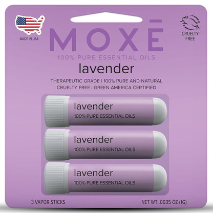 Natural Lavender Oil Stress Relief Inhalers 3 Pack - Mycosmeticslondon