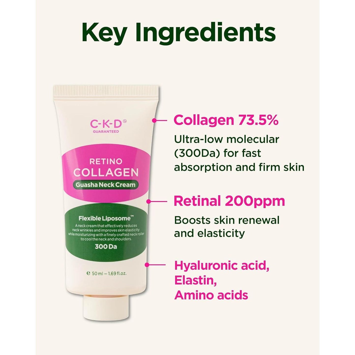 Anti Aging Neck Cream with Retinol and Collagen 50ml