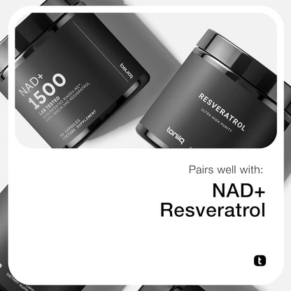 Powerful NAD+ Booster 1000Mg - 60 Plant-Based Capsules