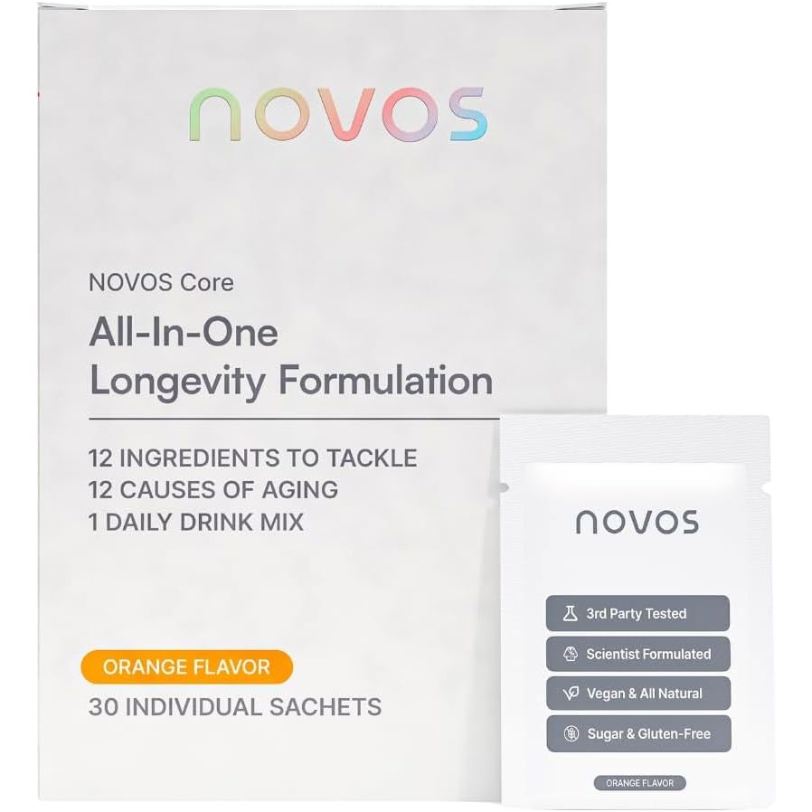 Natural Anti Aging Supplement - 30 Orange Flavor Sachets - Mycosmeticslondon