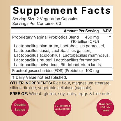 Women's Probiotic Supplement for Vaginal Health