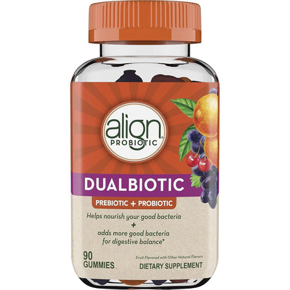 Probiotic Gummies with Prebiotics - 90ct Natural Digestive Aid