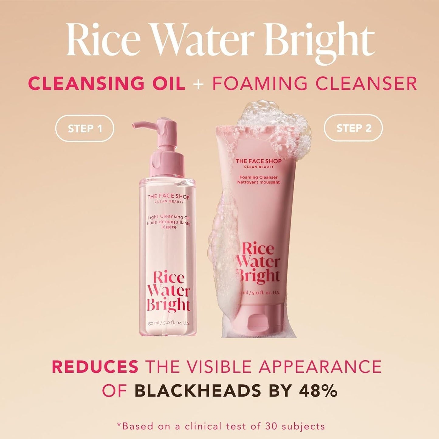 Natural Rice Water Double Cleansing Set
