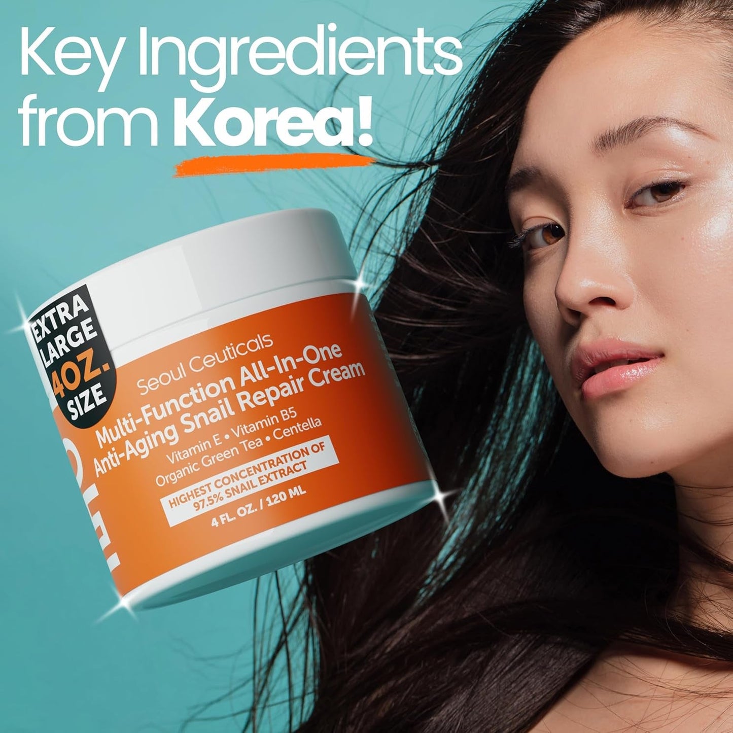 Natural Snail Moisturizing Cream 120ml Healthy Skin