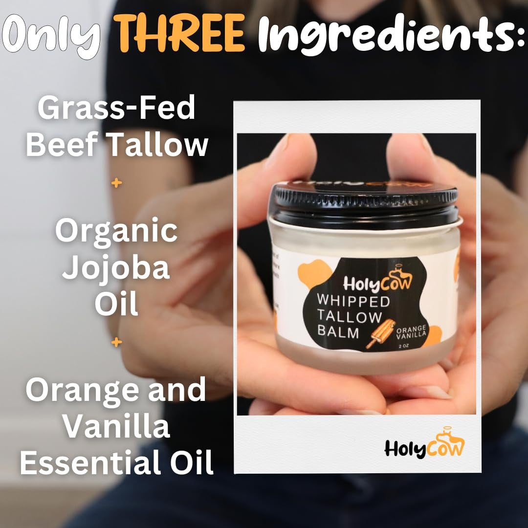 Natural Hand Cream Orange Vanilla Moisturizer Balm