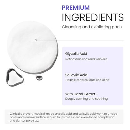 Gentle Daily Exfoliating Face Pads - 60 Count