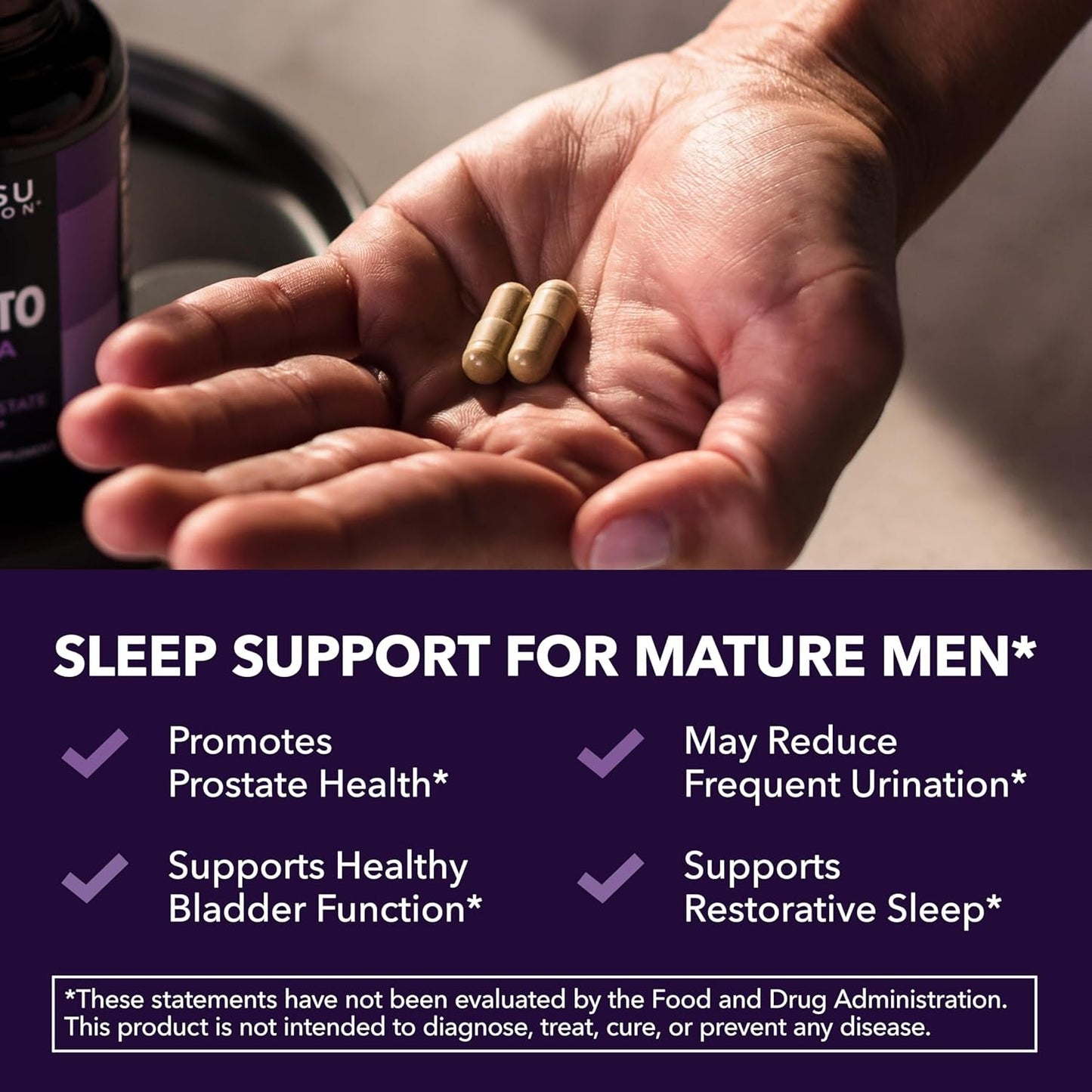 Natural Prostate Support Sleep Aid Supplement