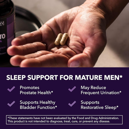 Natural Prostate Support Sleep Aid Supplement