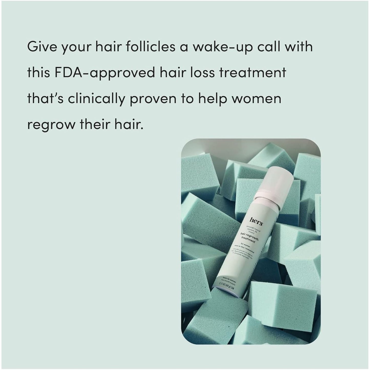 Women's Hair Growth Foam Treatment 5% Minoxidil