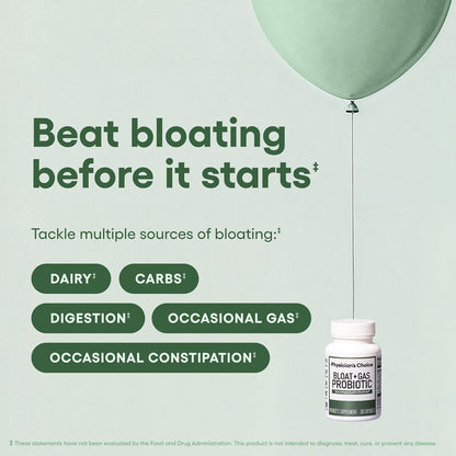 Natural Digestive Probiotic Capsules for Gas Relief