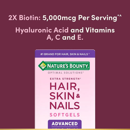 Premium Hair Skin Nails Vitamins with Biotin