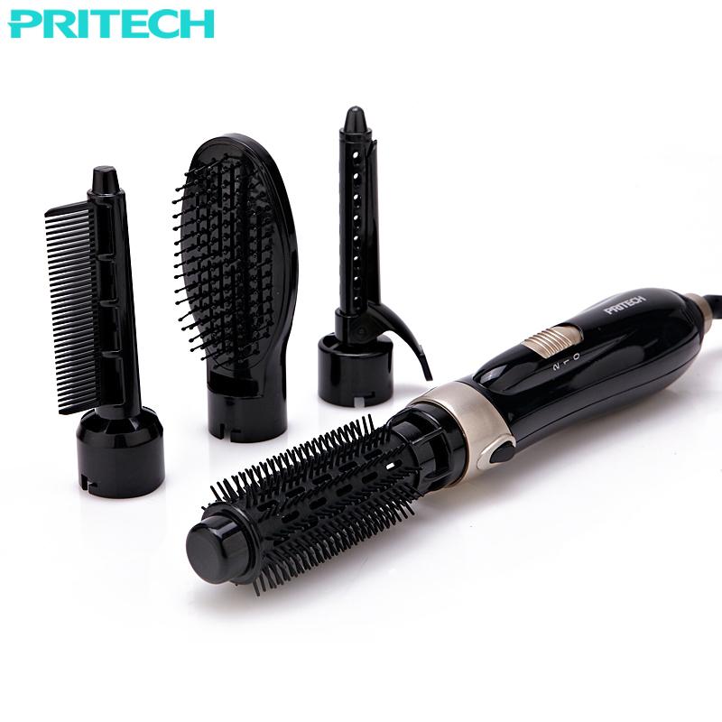 Pro 4-in-1 Hair Styler Kit with Hot Brush & Curler