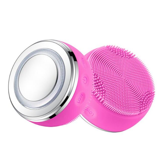 Rechargeable LED Face Massager Brush for Deep Clean Skin