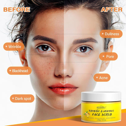 Natural Turmeric Face Exfoliator Scrub