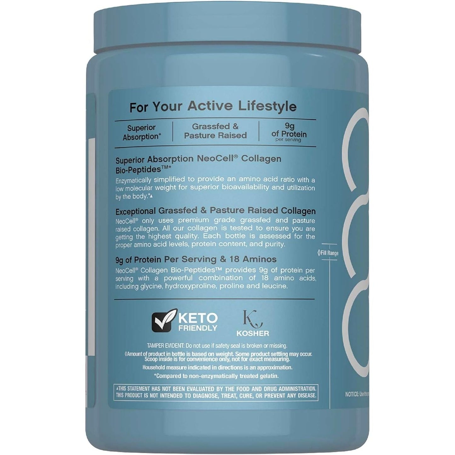 Premium Collagen Peptide Protein Powder 283g - Fast Absorbing