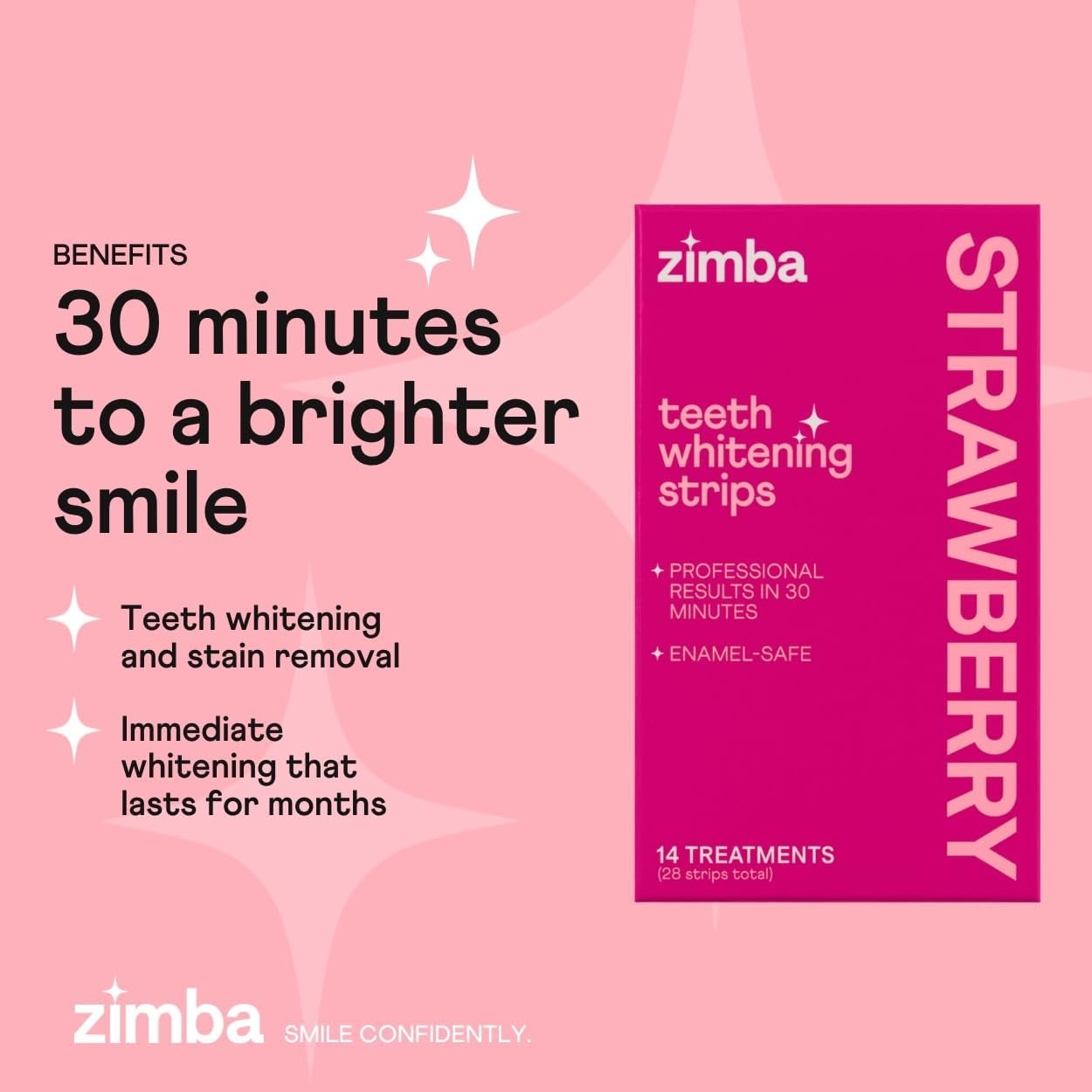 Effective At Home Teeth Whitening Strips 28 Pack