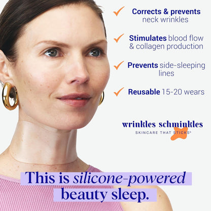 Smooth Neck Wrinkle Stickers - Reusable Silicone Patches