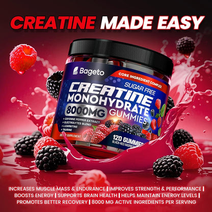 High Strength Sugar Free Creatine Gummy Supplements