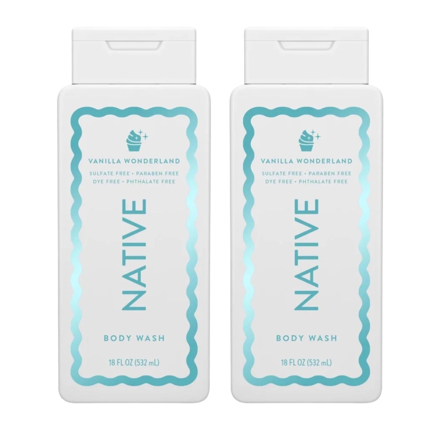 Natural Vanilla Moisturizing Body Wash 2 Pack - Mycosmeticslondon