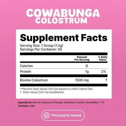 Premium First Milking Colostrum Powder Supplement