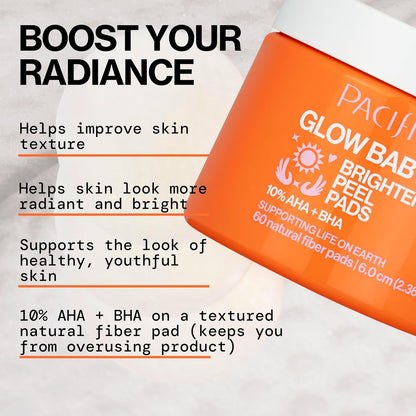 Natural Glow Exfoliating Face Pads 60 Count