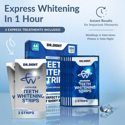 Professional At-Home Teeth Whitening Strips Kit