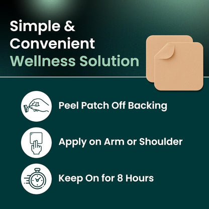 Natural Energy Patches - 60 Count, Easy Use Booster