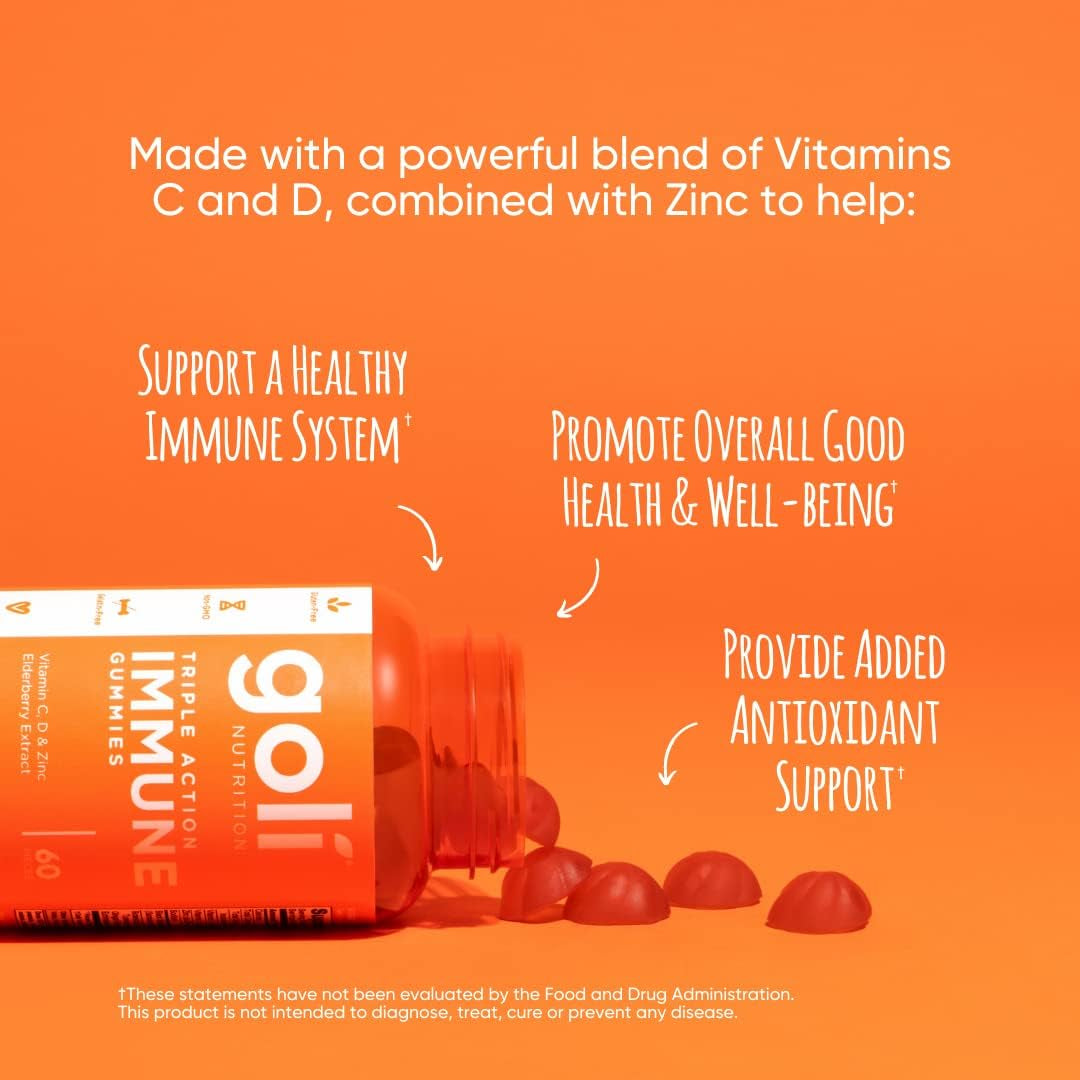 Powerful Immune Booster Gummies with Vitamin C & Zinc