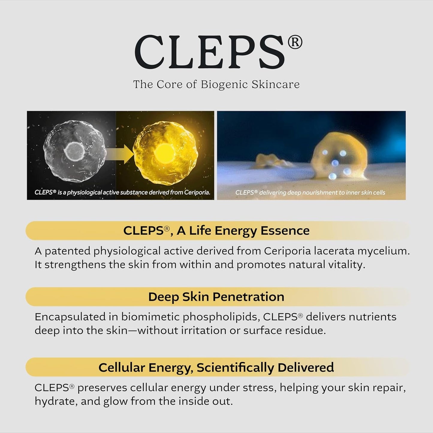 Natural Hydrating Face Serum 50% CLEPS for Glowing Skin