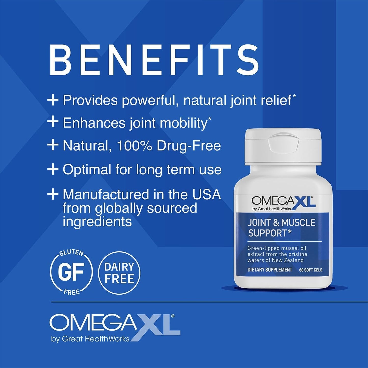 Natural Joint Relief Softgels with Omega 3