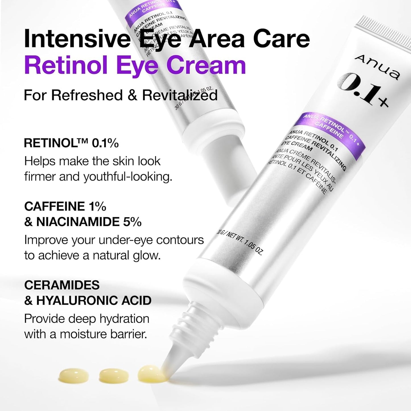 Anti Aging Eye Cream with Retinol and Caffeine