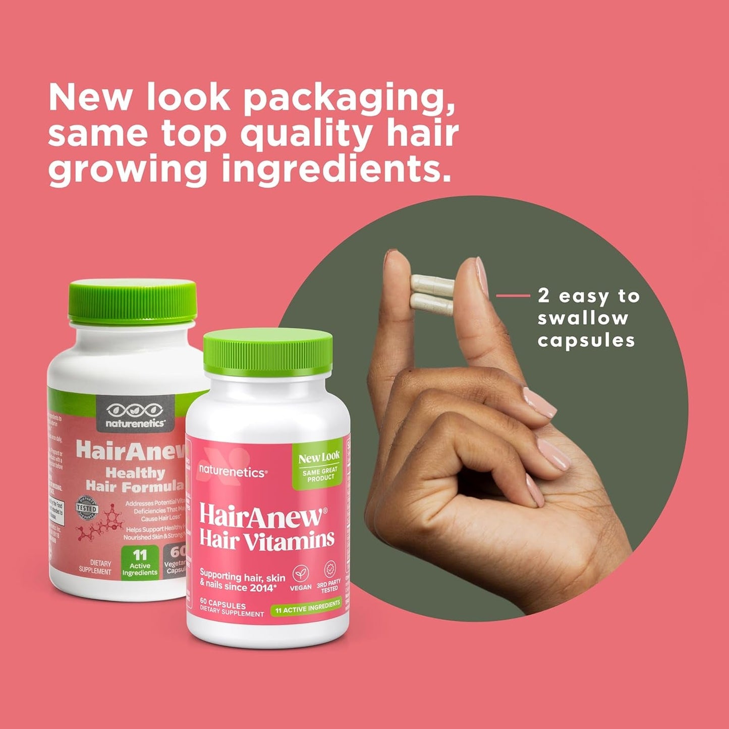 Premium Biotin Hair Growth Vitamins - 60 Capsules