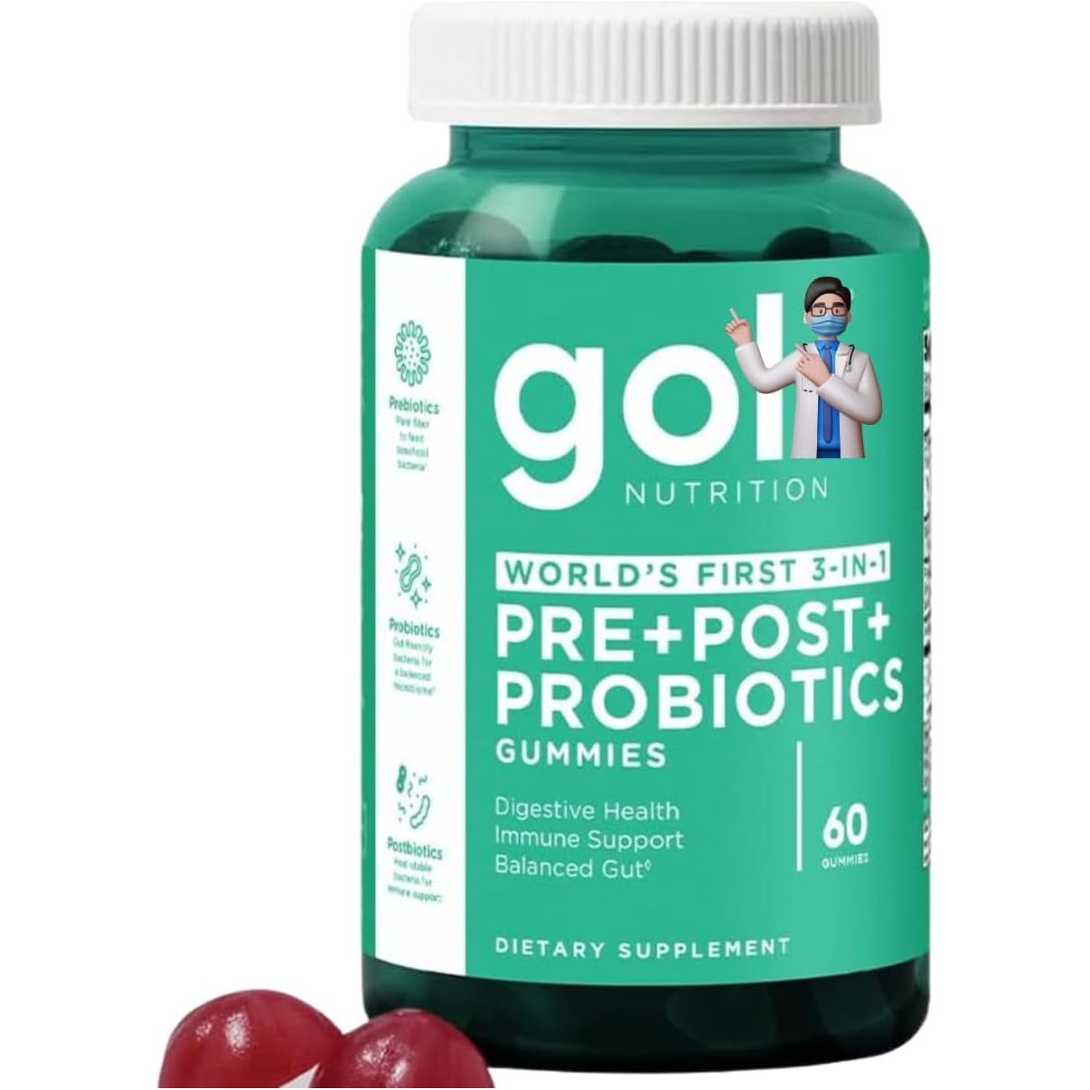 Vegan Probiotic Gummies for Gut Health Support - Mycosmeticslondon